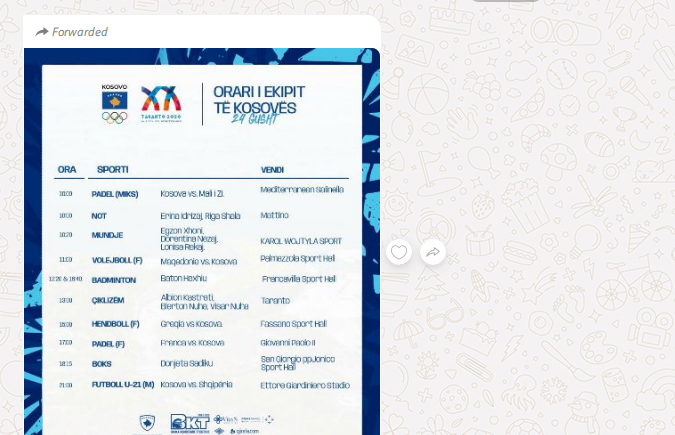 Baton Haxhiu në Lojërat Mesdhetare Taranto 2026